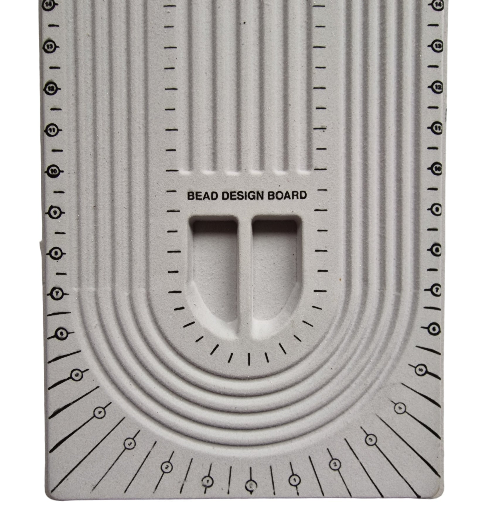 Close up of bead design board