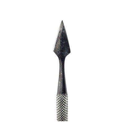 Close up of a wax carving tool