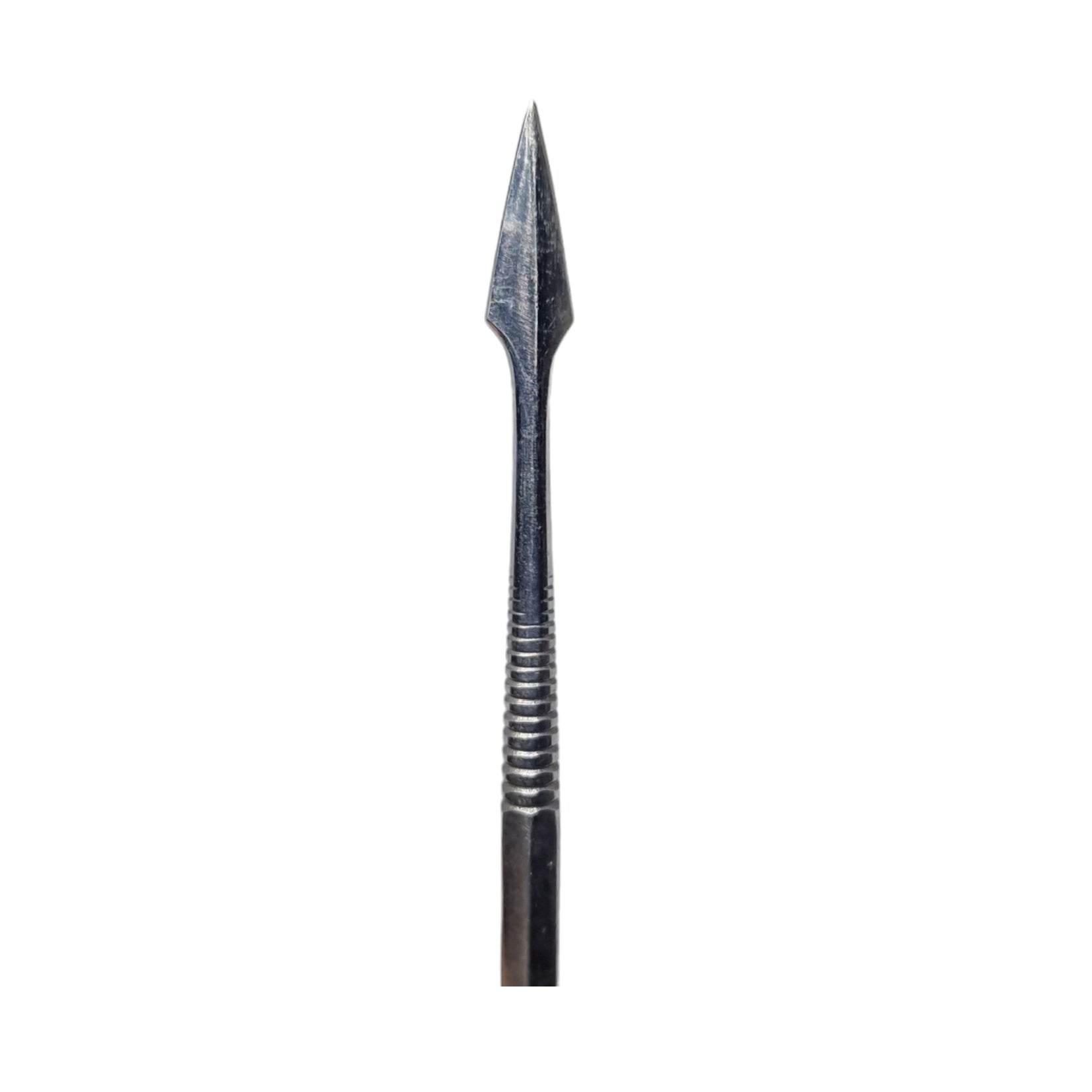 Close up of a wax carving tool