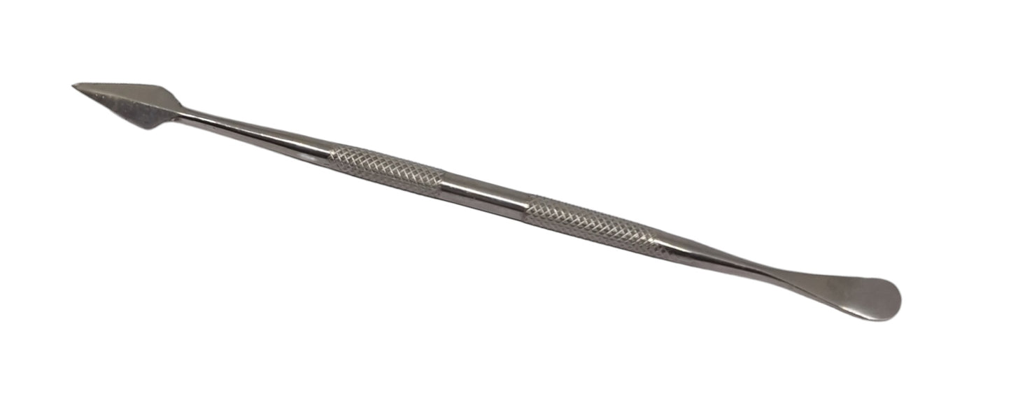 Double ended wax carving tool on a white background