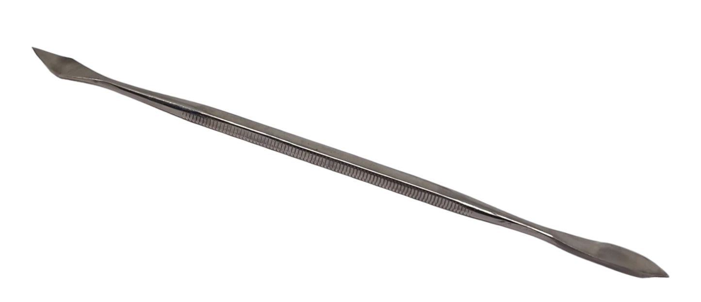 Double ended wax carving tool on a white background