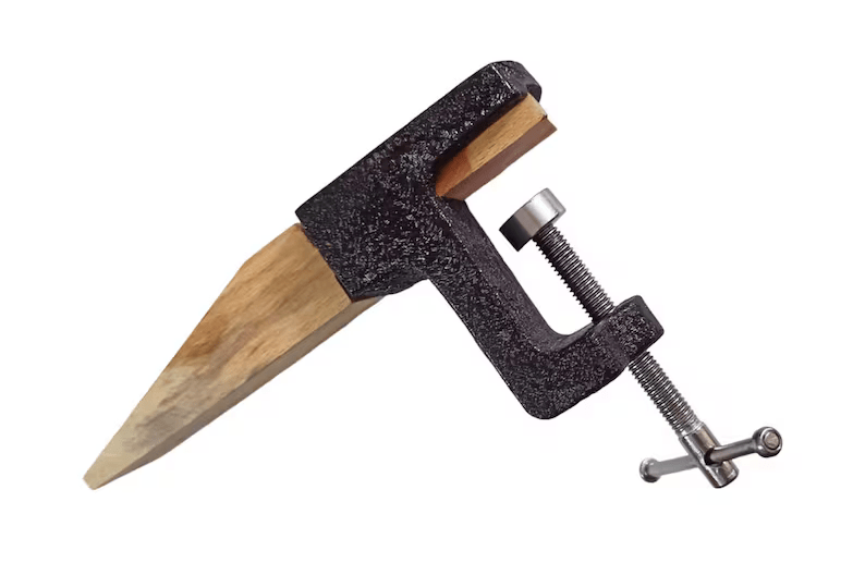Clamp on Bench Pin and Anvil
