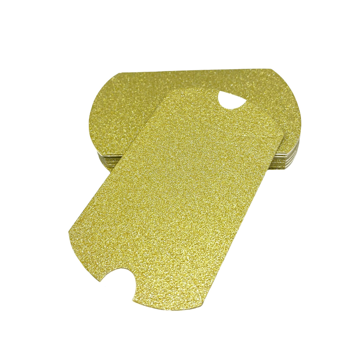 Gold Glitter Pillow Boxes - 6.8x6x2.5cm x12 Pieces