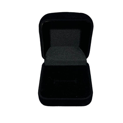 Black Flocked Ring Boxes