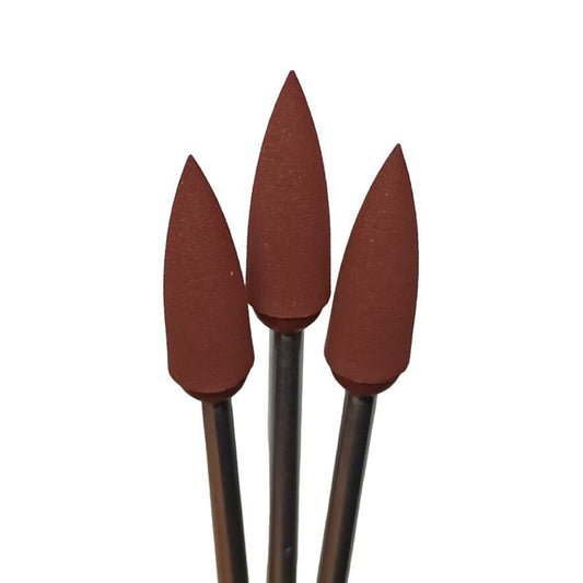 Eve Rubber Polishers - Medium - Pear Shape x3 Pieces