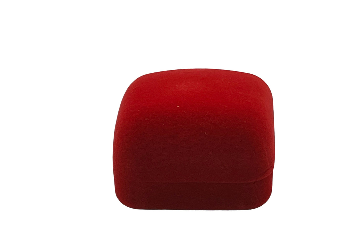 Red Flocked Ring Box