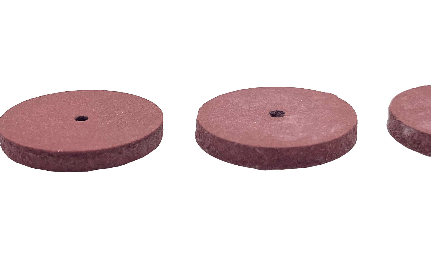 Rubber Polishing Wheels x3 - Brown - Coarse