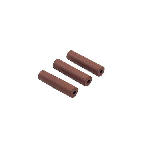 Rubber Polishing Cylinders x3 - Brown - Coarse