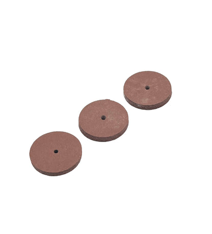 Rubber Polishing Wheels x3 - Brown - Coarse