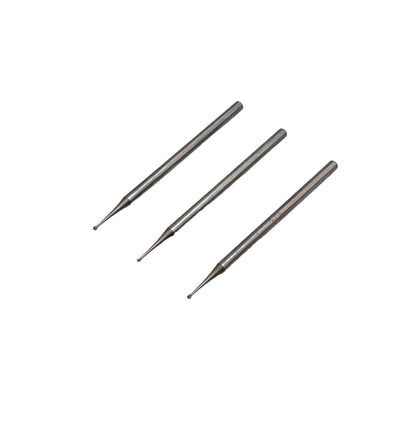 Steel Ball Burrs - 1.00mm x3 Pieces