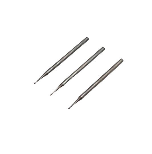 Steel Ball Burrs - 1.00mm x3 Pieces