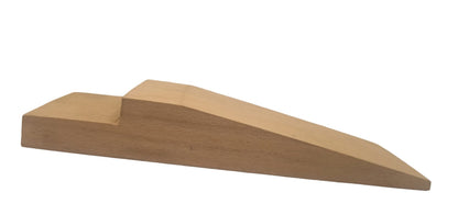 Side view of a jewellers wooden bench peg