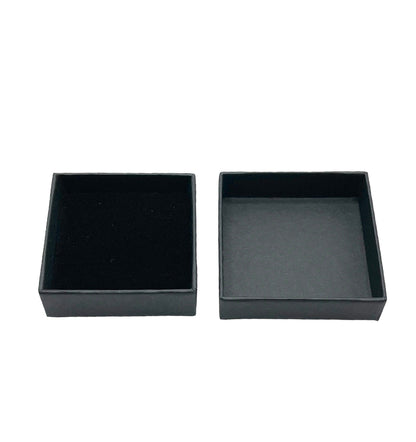 Black Stud Earring Box - 52x52x17mm