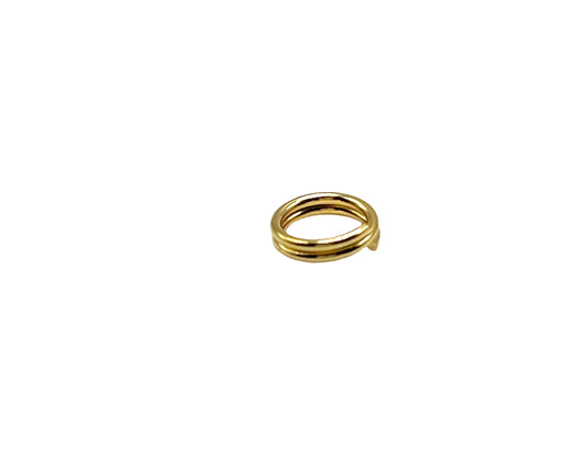 Gold Plated Split Rings - 6mm x10 Pieces