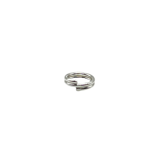 Silver Plated Split Rings - 6mm x10 Pieces